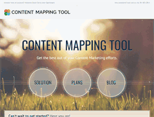 Tablet Screenshot of contentmappingtool.com